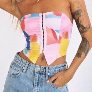 Princess Polly Corset colorful top